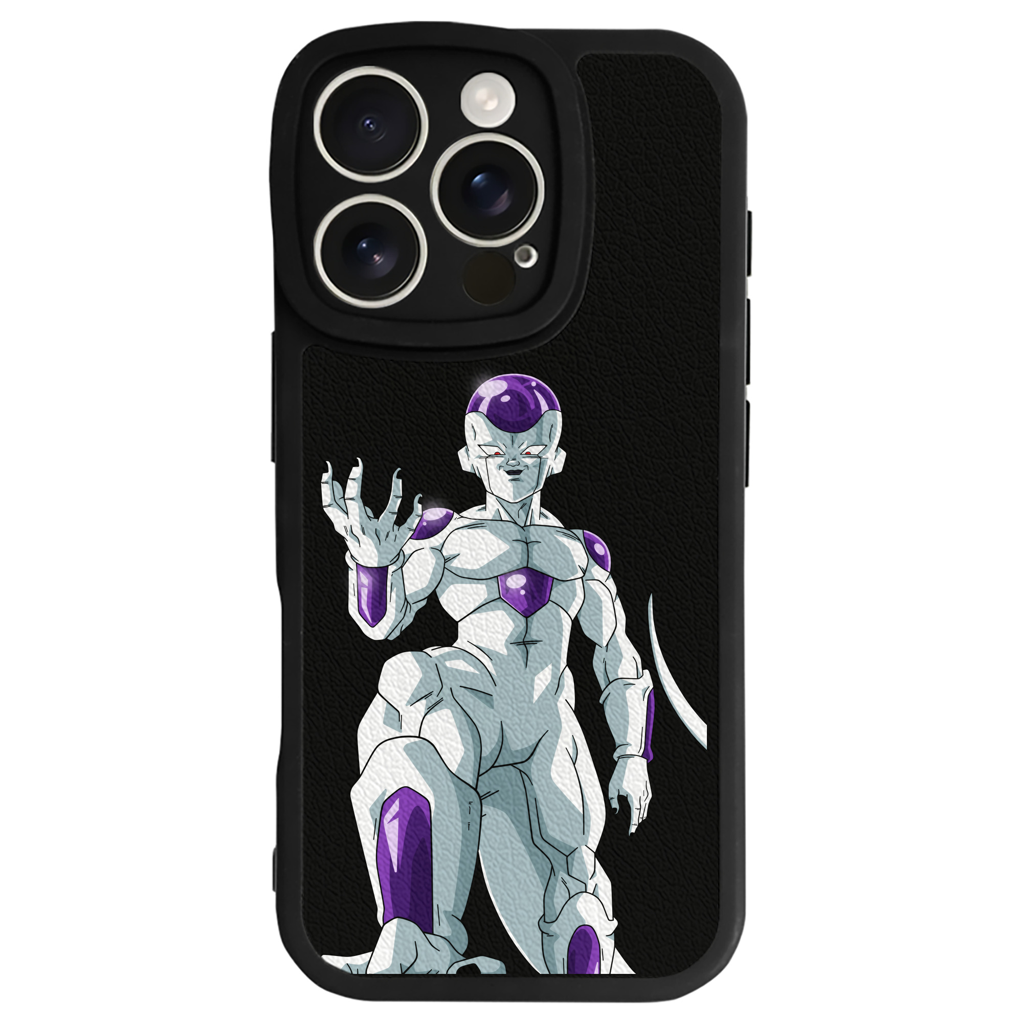 （画像用） ドラゴンボール フリーザ DRAGON BALL Frieza 【iPhone 16シリーズ対応】シリコンスマホケース（レザー調） 材質：シリコン